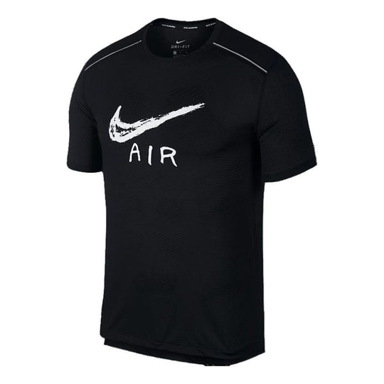 Nike Running Miler logo T-Shirt 'Black' AQ6848-010
