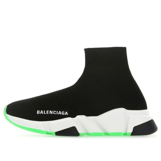 (WMNS) Balenciaga Speed Sneaker 'Black Fluo Yellow' 587280W17041016