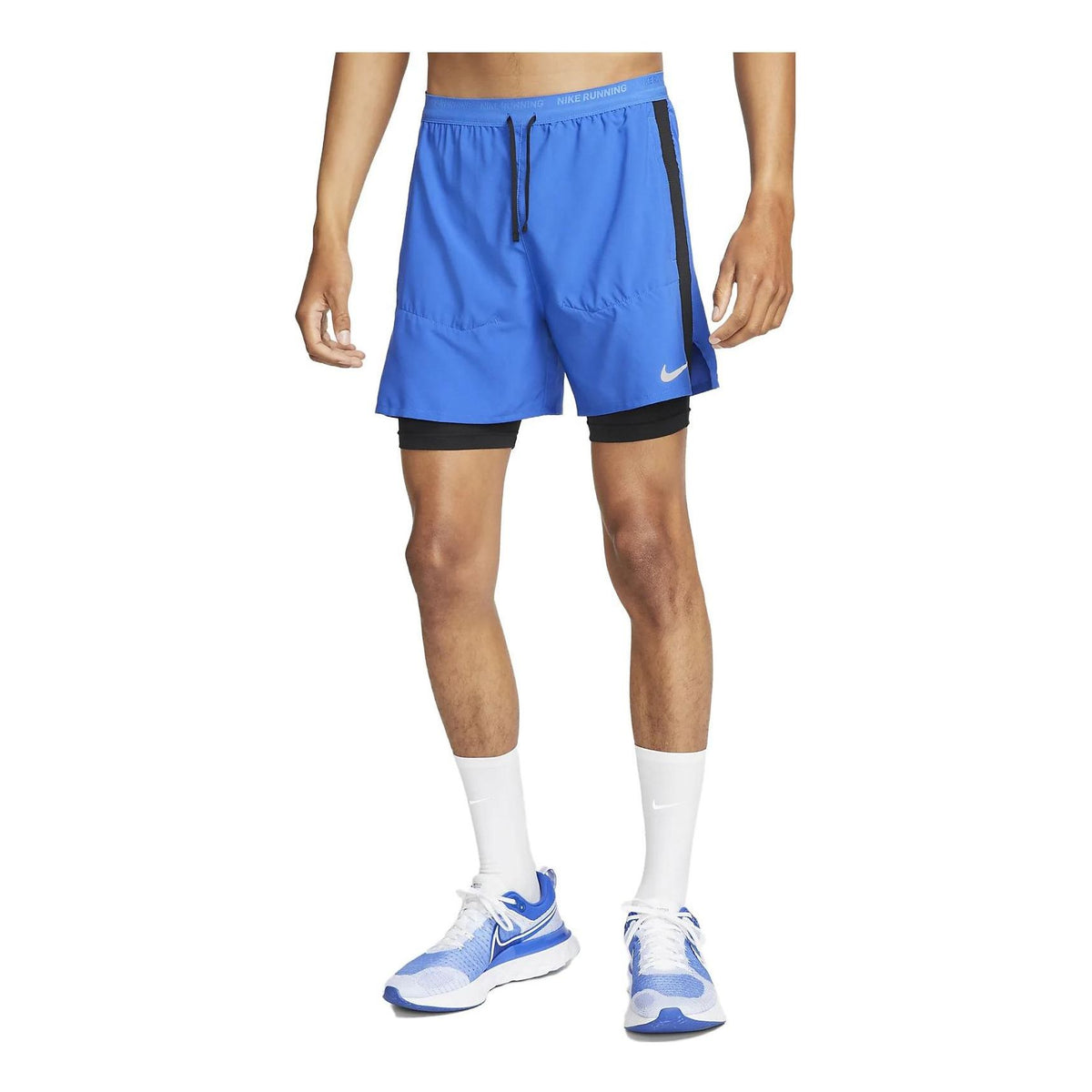 Nike Stride Dri-FIT Hybrid Running Shorts 'Blue' DM4757-480 - KICKS CREW
