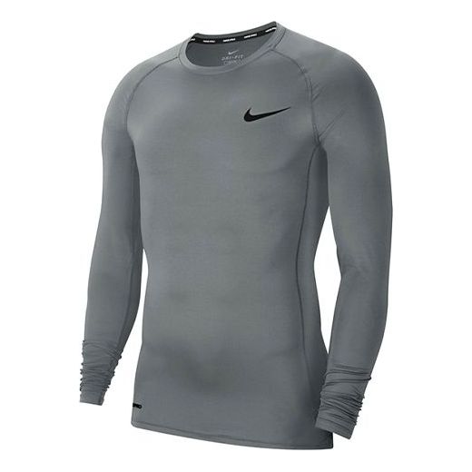 Nike AS Pro Tight Training Top Men's Compression Shirts Men Grey BV558
