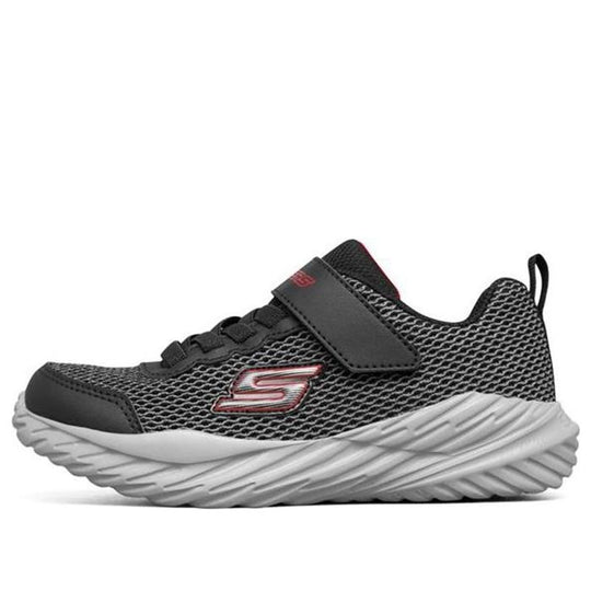 Skechers Nitro Sprint Casual Sneakers -KIDS Grey 'Gray Black Red' 400083L-BGRD