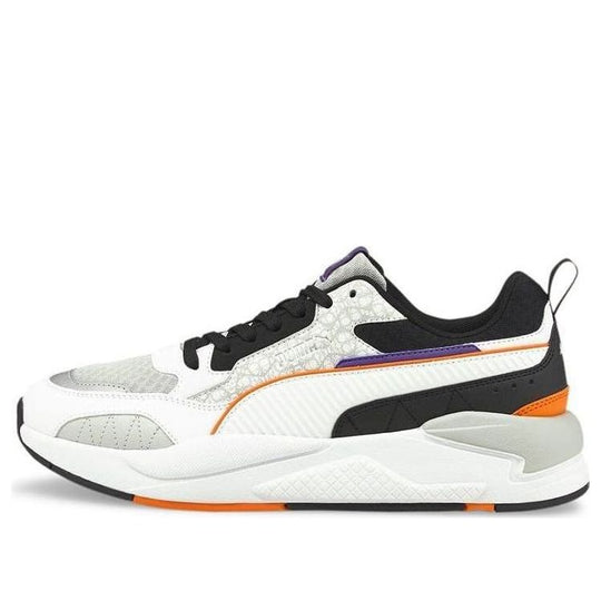 PUMA Unisex X-Ray Square Low-Top Running Shoes White/Black/Orange 381060-01