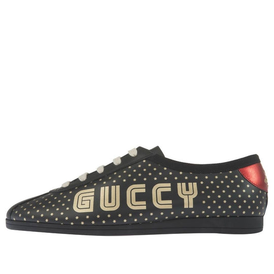 (WMNS) Gucci Alphabet logo Fashion Sports Skate Shoes Black 519718-0G270-1079
