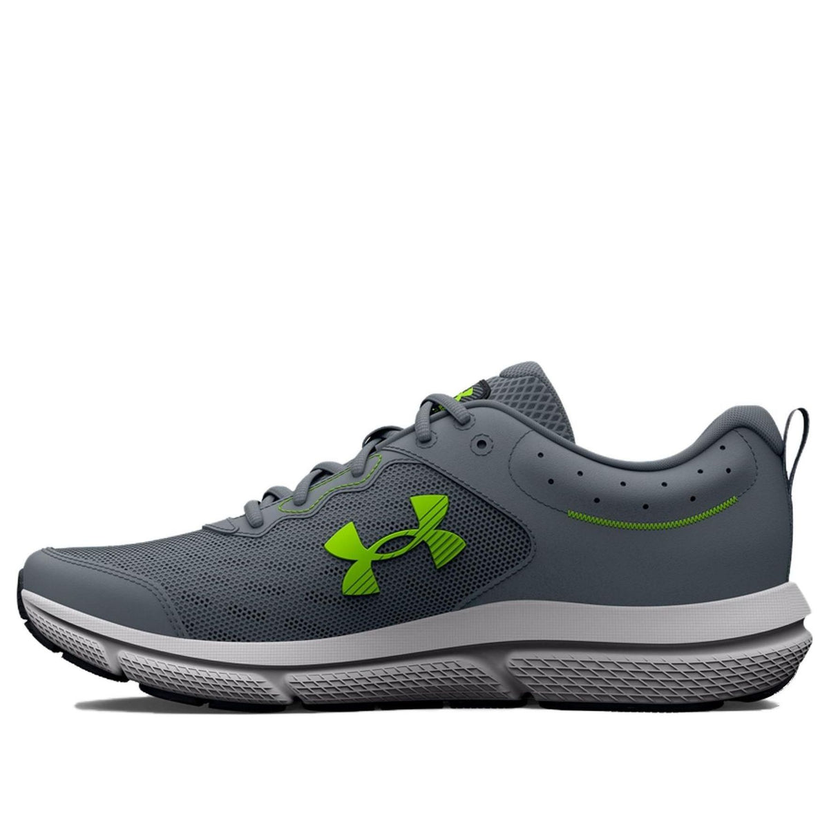 Under Armour Charged Assert 10 4E Wide 'Gravel Lime Surge' 3026176-101 ...