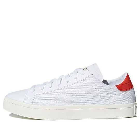 adidas originals Courtvantage Casual Skate Shoes White Red Unisex 'White Red' CQ2566