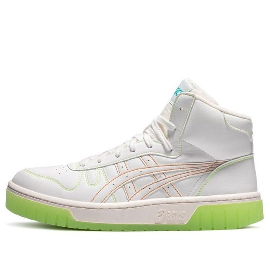 ASICS Unisex Court Mz-Hi High-top Sneakers White/Green 1203A177-100