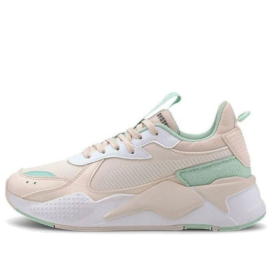 (GS) PUMA Rs-x Collegiate Low Running Shoes Khaki/Green/White 371626-03