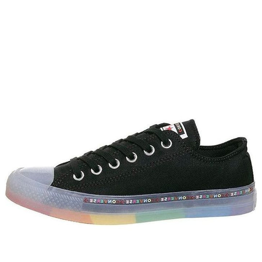 Converse All Star Low Trainers Rainbow Black Exclusive 168199C
