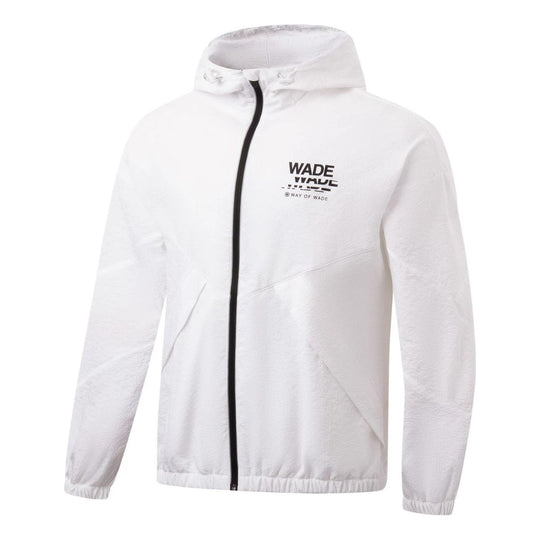 Li-Ning Way Of Wade Graphic Full Zip Hooded Jacket 'White' AFDT307-5 ...