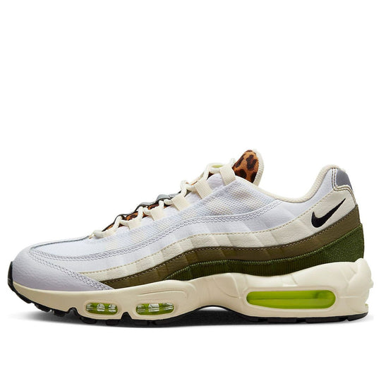 Nike Air Max 95 Leopard Tongue Low Tops Retro White Green DX8972-100
