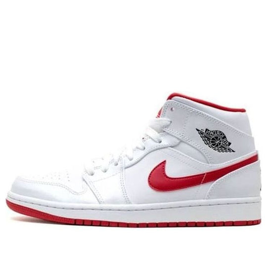 Air Jordan 1 Mid 'White Gym Red' 554724-101