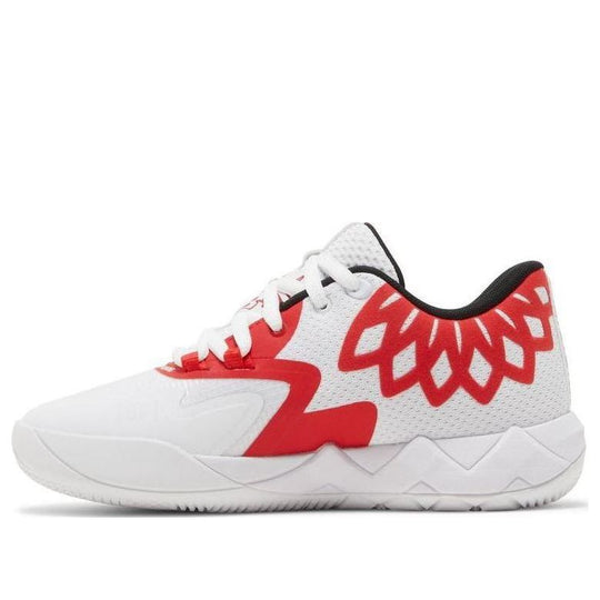 (GS) PUMA MB.01 Lo 'Team Colors White High Risk Red' 377368-10