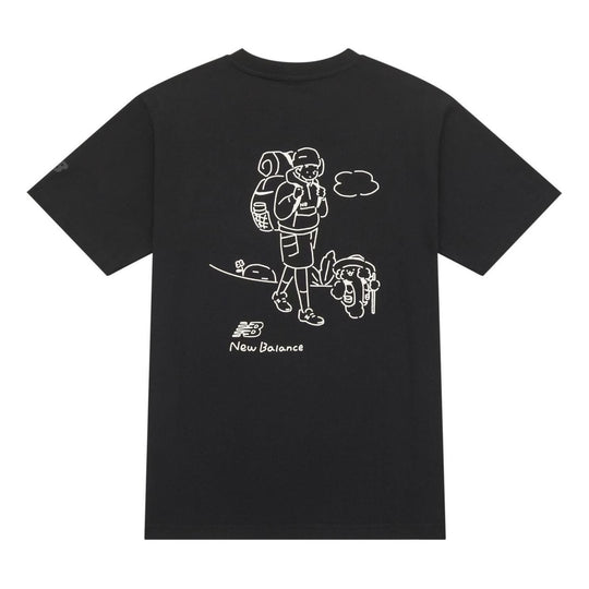 New Balance Hiking Graphic T-Shirt 'Black' AMT42339-BK