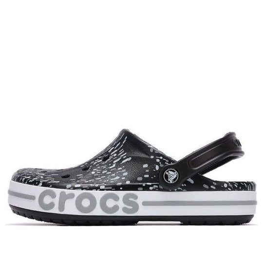 Crocs Classic Printing Beach Sandals Unisex Black 206232-0C4