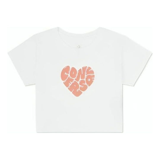 (WMNS) Converse Colourful Heart T-Shirt 'White' 10026369-A01