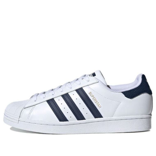 Adidas Originals Superstar Shoes 'Cloud White Navy Blue' FZ3560 - KICKS ...
