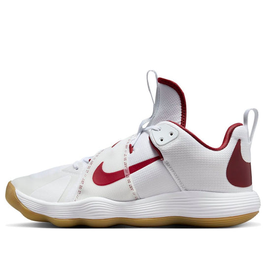 Nike React HyperSet LE Indoor Court Shoes 'White Red' DJ4473-101