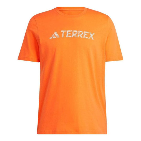 adidas Terrex Classic Logo Tee 'Orange' HY1694