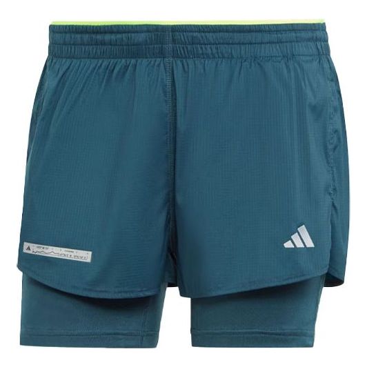 (WMNS) adidas Ultimate Two-In-One Shorts 'Turquoise' HZ4481 - KICKS CREW