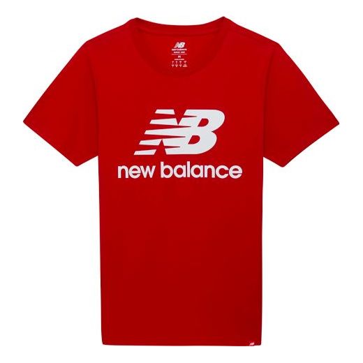 New Balance Men's New Balance Contrasting Colors Logo Printing Sports Round Neck Short Sleeve Red AMT01575-REP