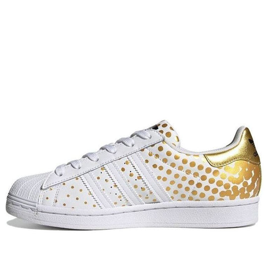 (WMNS) adidas originals Superstar 'Gold White' FX8552