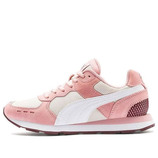 (GS) PUMA Vista Low Top Running Shoes Pink/White 369539-07