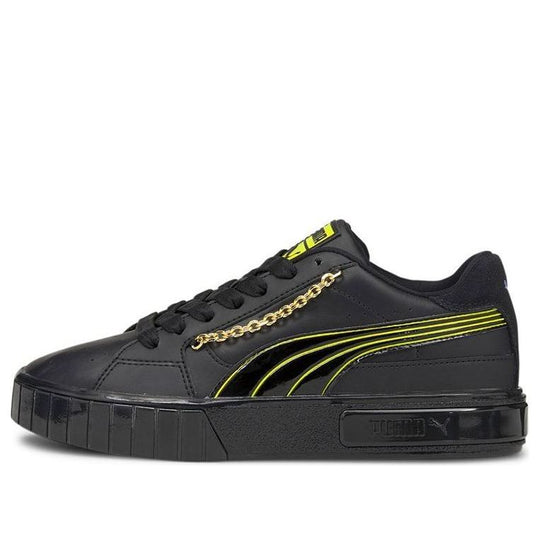 (WMNS) PUMA Cali Star Dark Dreams Sneakers Black/Yellow 380654-01