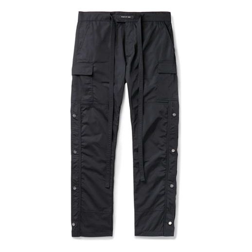 Fear of God Belted Nylon Cargo Pants 'Black' FOG-FW19-41