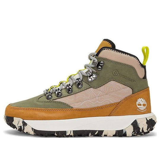 (WMNS) Timberland Greenstride Motion 6 Mid Fabric and Leather Waterproof Hiking Boot 'Olive Green' A5Z4CW