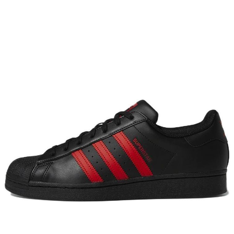 adidas superstar shoes black and red