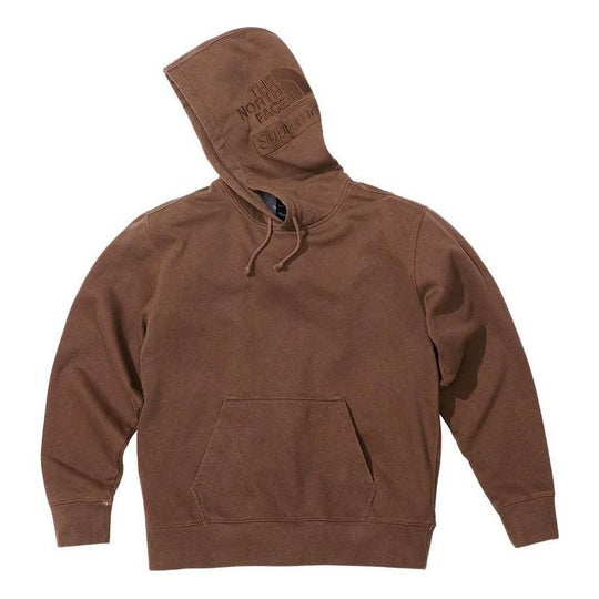 Supreme x The North Face Pigment Printed Hooded Sweatshirt 'Brown' SUP-FW22-760
