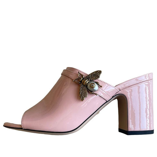 (WMNS) Gucci Leather Sandal With Bee 'Pink' 524623-BNC00-5909