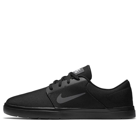 Nike SB Skateboard Portmore Ultralight Low-Top Sneakers Black 844445-001