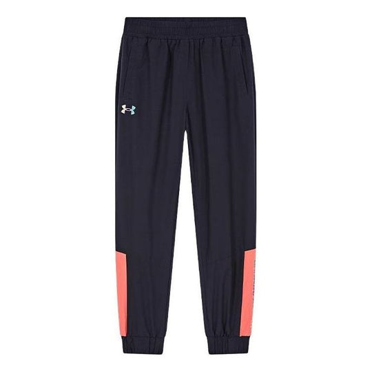 (GS) Under Armour Casual Woven Pant 'Black Pink' 234108073