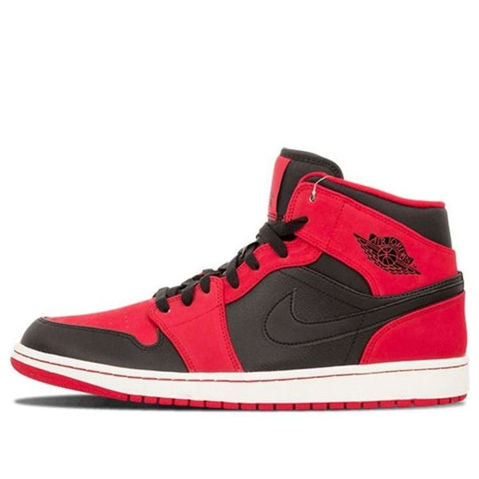 Air Jordan 1 Mid 'Bred' 2013 554724-005 Retro Basketball Shoes  -  KICKS CREW