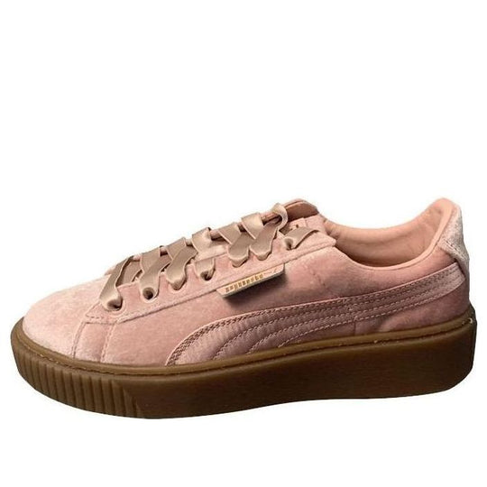 (WMNS) PUMA Suede Platform Pink Skateboarding Shoes Pink 366721-02