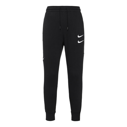 Nike Embroidered Fleece Sports Long Pants Black DD5074-010
