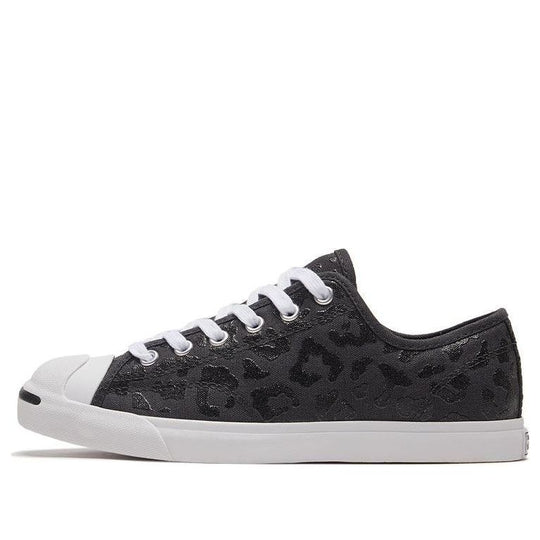 (WMNS) Converse Jack Purcell LP Low Sole Trendy Retro Casual Sneakers 'Black White' 570527C