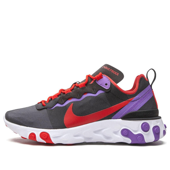 (WMNS) Nike React Element 55 'Black Red Purple' CQ9903-001