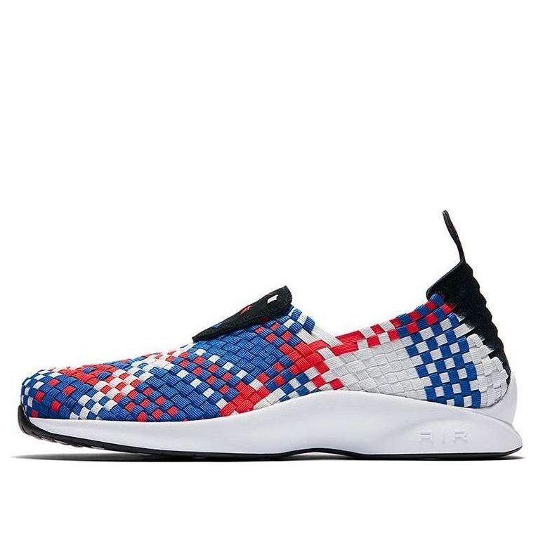 Nike Air Woven Colorways Multi-Color Knitted Red Blue White 'Black Rush Red Blue' 312422-005 Marathon Running Shoes/Sneakers  -  KICKS CREW