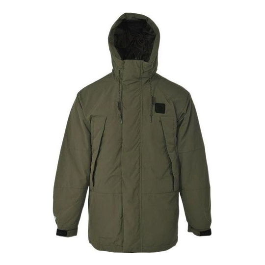 Converse Premium Windproof Mid Down Jacket 'Olive Green' 10023775-A02