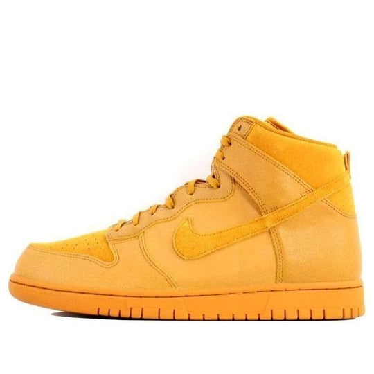 (WMNS) Nike Dunk High Premium Sneakers Yellow 881232-700