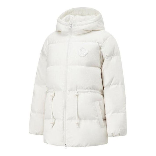 (WMNS) Li-Ning Winter Warm Down Jacket 'White' AYMT150-3
