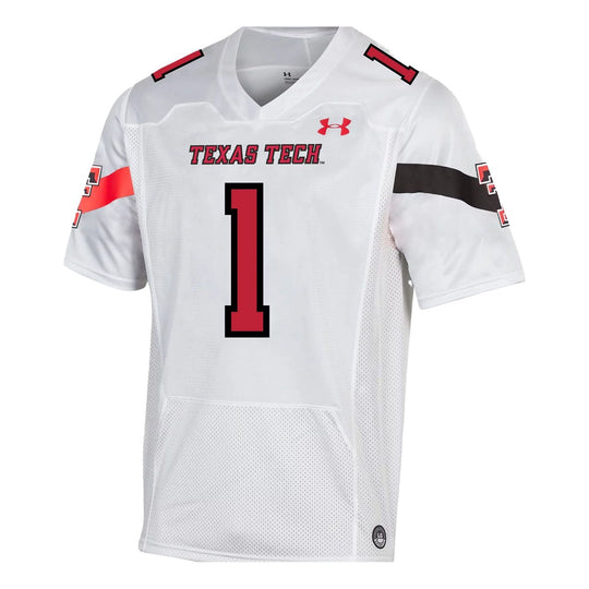 Under Armour #1 White Texas Tech Red Raiders Premier Football Jersey 'White' 5120729-100