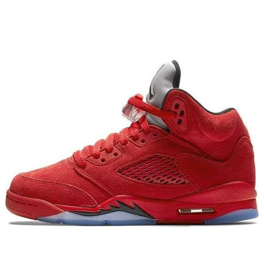 (GS) Air Jordan 5 Retro 'Red Suede' 440888-602 Retro Basketball Shoes  -  KICKS CREW