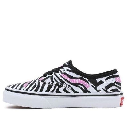 (PS) Vans Zebra Daze Authentic Shoes 'White Black Pink' VN0A3UIVBMA