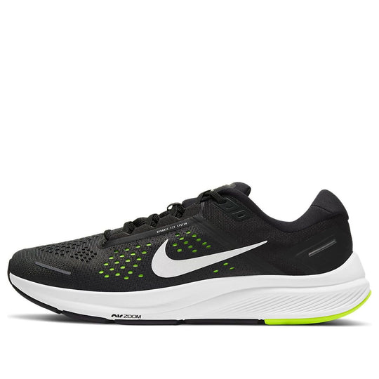Nike Air Zoom Structure 23 'Black White Green' CZ6720-010 Marathon Running Shoes/Sneakers  -  KICKS CREW