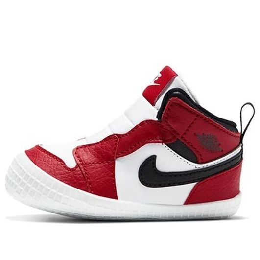 (TD) Air Jordan 1 Bootie 'White Varsity Red' AT3745-163 Infant/Toddler Shoes  -  KICKS CREW