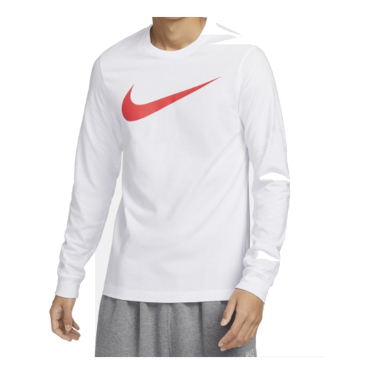 Nike Sportswear Long-Sleeve T-Shirt 'White Red' DZ2988-100