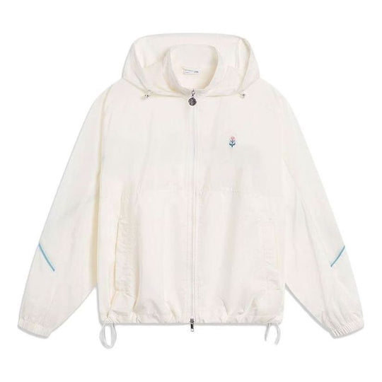 (WMNS) Li-Ning Athletics Sportswear Jacket 'White' AFDT434-6